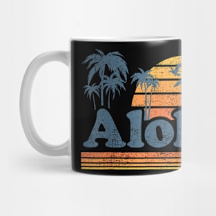 Aloha Hawaii Vintage Beach Summer Surfing 70S Mug